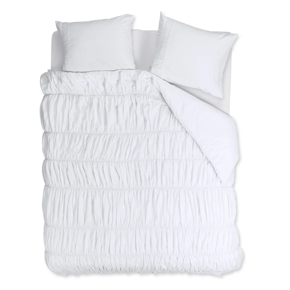 Rivièra Maison Ruffle Wit Dekbedovertrek 260 x 200/220 cm - Afbeelding 2
