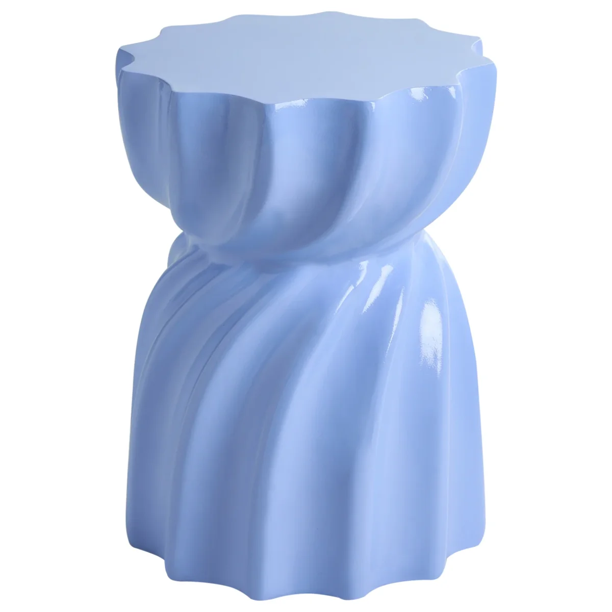 Beliani - ALGUA - Bijzettafel - Blauw - MgO - Afbeelding 2