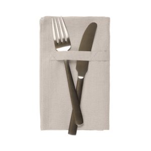 Katoenen servetten set van 4 – stone