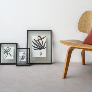 Floating frame minimalism set zwart