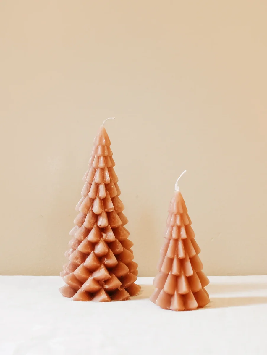 Kerstboom kaars - fudge - Afbeelding 6